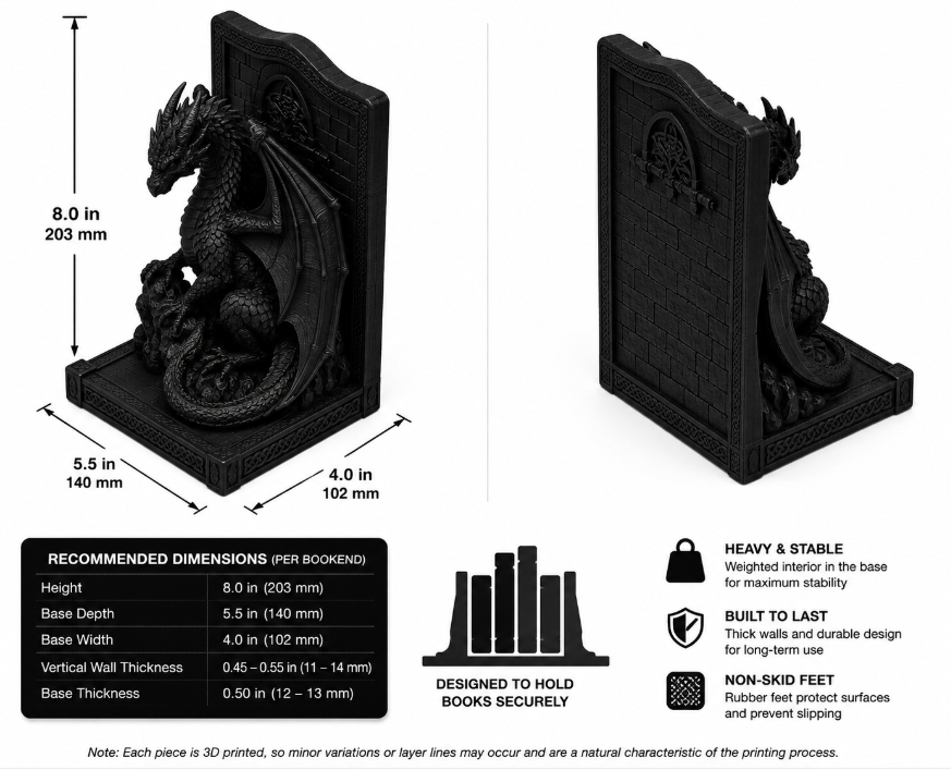 Dragon Bookend